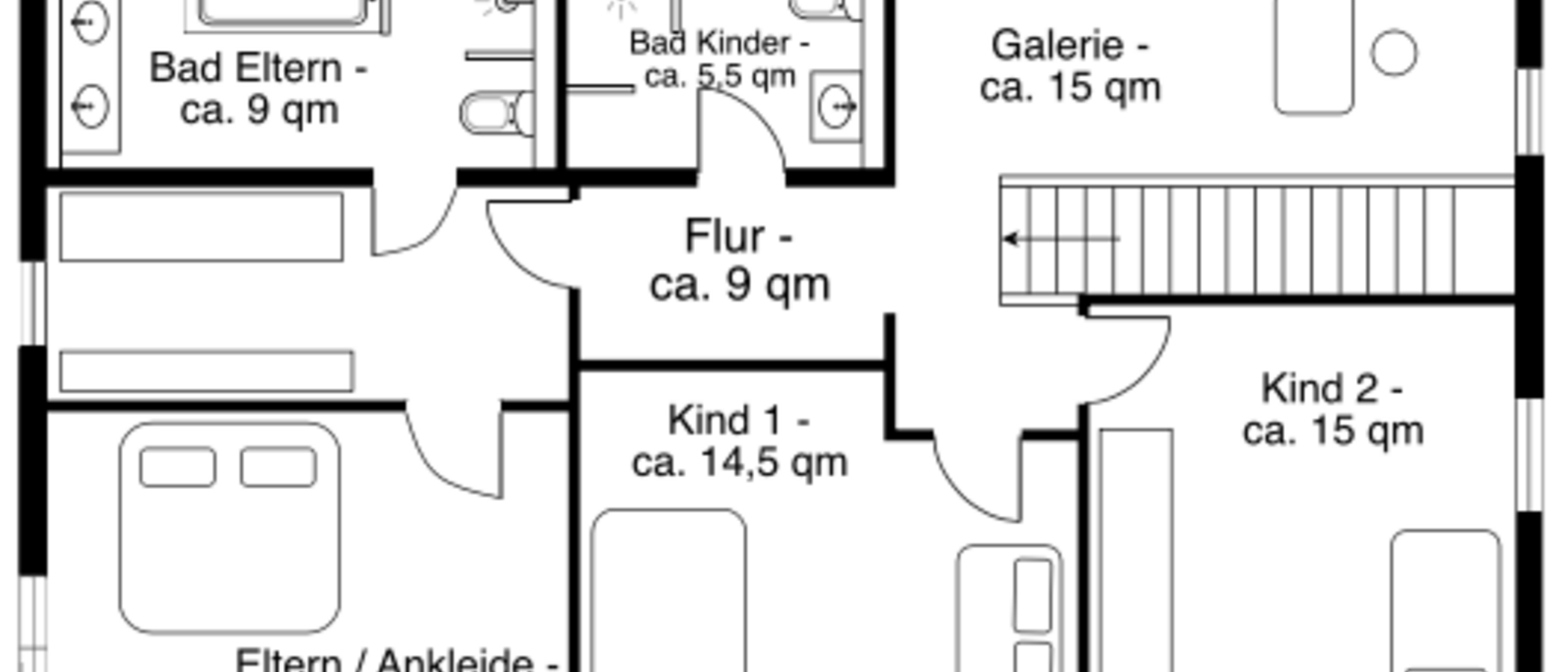 Villa München Schwabing - Domagkpark 02 Grundriss 995