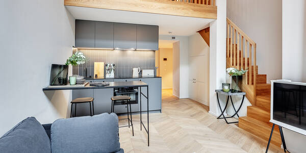 Maisonette-Galerie Wohnung mit 1.5 Zimmern | München-Herzogpark | 12611