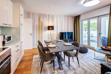 Modern und stilvoll gestaltete Gartenwohnung