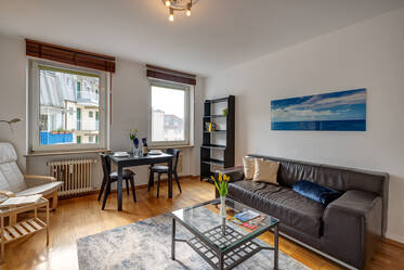 Möblierte 2-Zimmer-Wohnung mit Innenhoflage