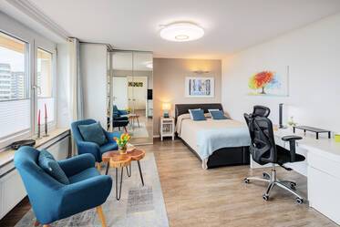 Sehr schöne möblierte 1-Zimmer Wohnung im 7.OG