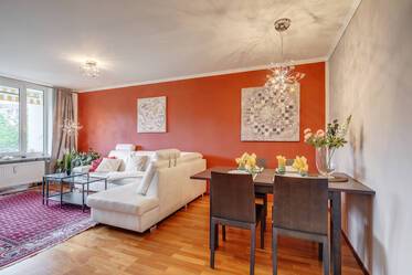 Lichtdurchflutete 3-Zimmer-Wohnung, ruhig und grün