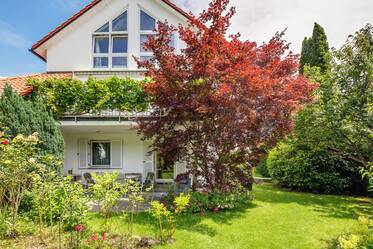 Große ruhige Wohnung mit Garten an der Airportlinie S8