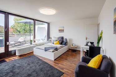 Helle Dachterrassenwohnung, Nähe Westpark