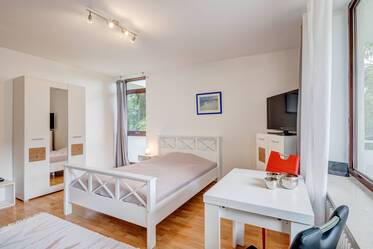 Wohnung im Hochparterre mit Blick ins Grüne 