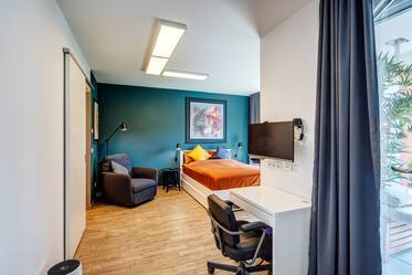 Moderne Neubauwohnung mit Terrasse & Garten