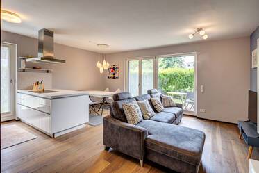 Familienwohnung im Domagpark mit Garten