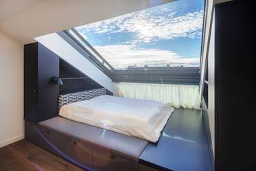 Maisonette Wohnung mit  spektakulärem Skyfenster