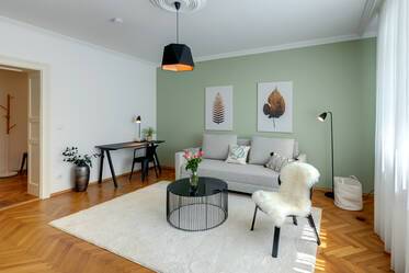 Modern ausgestattete Gartenwohnung auf Zeit mieten