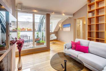 TOP möblierte Dachgeschosswohnung mit Sauna zur Miete