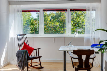 Dachgeschosswohnung mit Blick auf den Nymphenburger Kanal