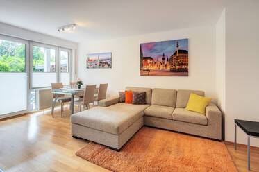 Gepflegte Gartenwohnung zur Miete in Daglfing