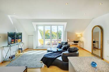 Ruhige Dachgeschosswohnung mit tollem Blick 
