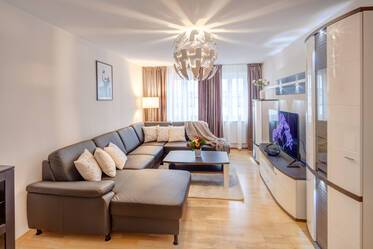 Nähe Rotkreuzplatz, neu möblierte 3-Zimmer Wohnung