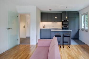 Zeitlos moderne Wohnung mit Blick ins Grüne
