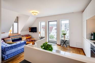 Ruhige 1,5-Zimmer Wohnung mit Design-Highlights