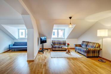 Schöne möblierte Dachgeschosswohnung in Ludwigsvorstadt