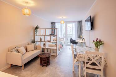 München-Haidhausen: Helles, möbliertes Apartment mit Balkon