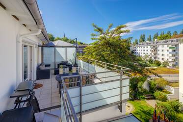 Sonnige Dachterassenwohnung, nähe Kolumbusplatz