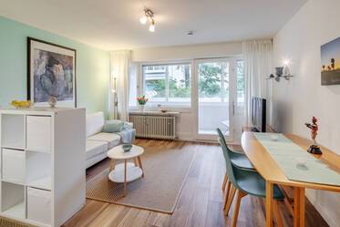 Sehr freundliche 1-Zi-Wohnung mit großer Loggia 