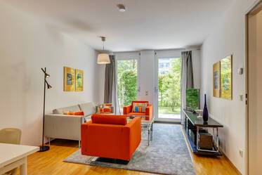 Möblierte Gartenwohnung mit Terrasse