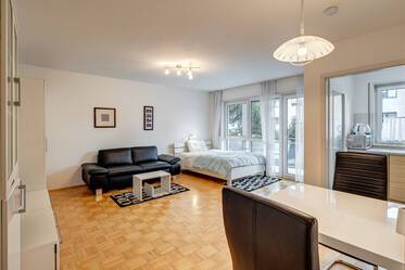 Möblierte 1-Zimmer Wohnung, inkl Duplex-TG