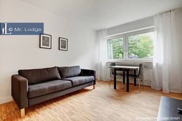 Nähe U-Bahn Untersbergstrasse in Giesing, modern möbliertes Apartment im Erdgeschoss