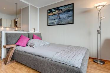 Apartment mit Panoramablick bis zu den Alpen