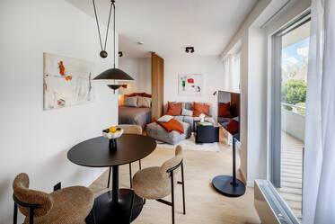Neu möblierte 1-Zimmer Wohnung mit Westbalkon