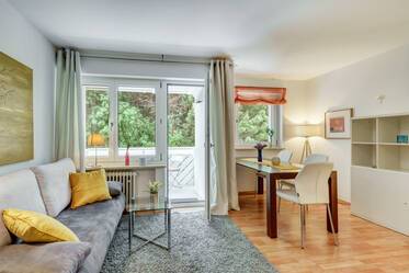 Möblierte 1-Zimmer-Wohnung mit schönem Balkon