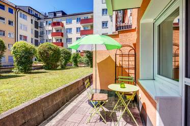 Ruhige Wohnung mit großer Terrasse