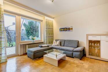 1-Zimmer Wohnung mit Terrasse und Blick ins Grüne