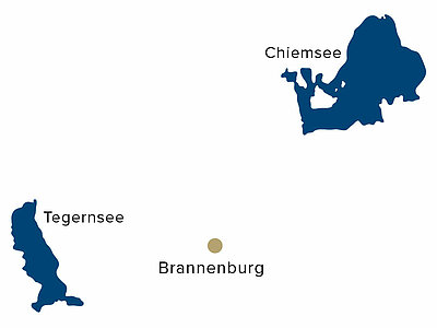 Lagekarte von Brannenburg Lagekarte von Brannenburg