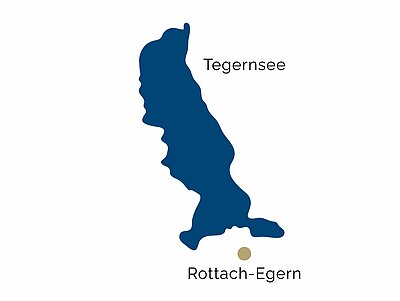 Karte / Lage von der Region Tegernsee