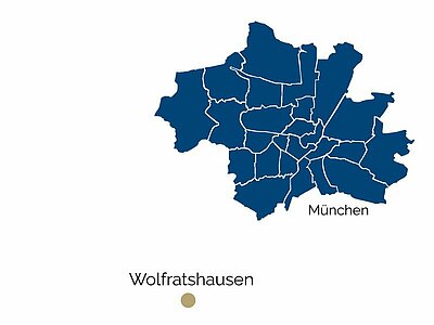Stadtteil-Karte von Wolfratshausen Stadtteil-Karte von Wolfratshausen