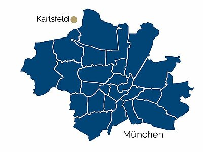 Stadtteil-Karte von Karlsfeld 