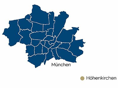 Stadtteil-Karte von Höhenkirchen