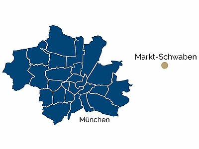 Stadtteil-Karte von Markt Schwaben