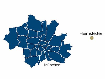 Stadtteil-Karte von Heimstetten