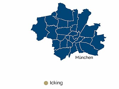 Stadtteil-Karte von Icking und Umgebung