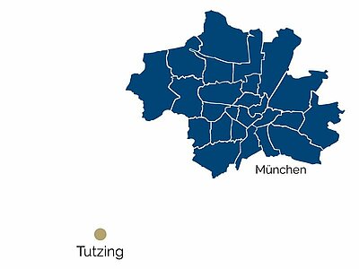 Stadtteil-Karte von Tutzing 