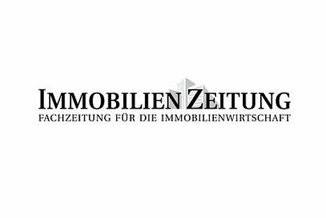 Zu sehen ist das Logo der Immobilien Zeitung mit Unterüberschrift "Fachzeitung für die Immoblienwirtschaft"