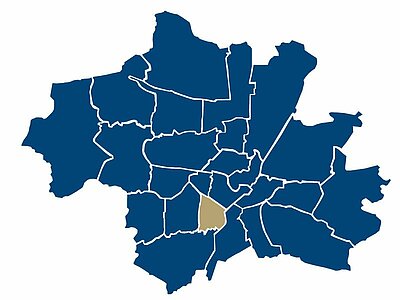 Stadtteil-Karte von Sendling und Umgebung 