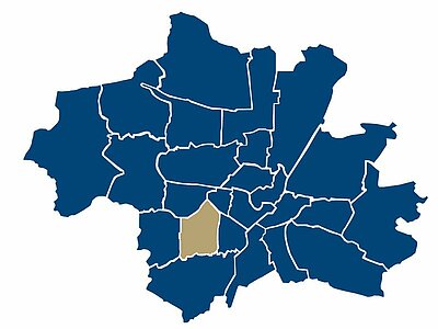 Lage des Stadtteils Untersendling in München