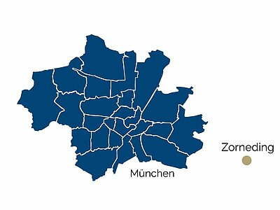 Stadtteil-Karte von Zorneding