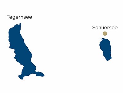 Karte von der Region Schliersee Karte von der Region Schliersee