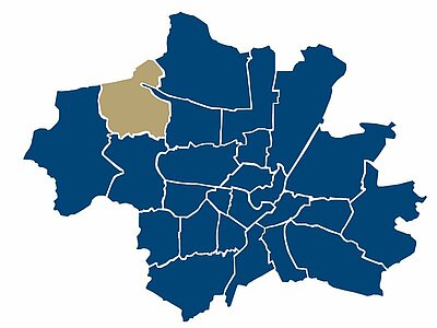 Lage des Stadtteils Allach in München