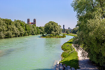 Zu sehen ist die Isar