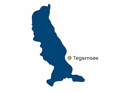 Lagekarte von der Region Tegernsee