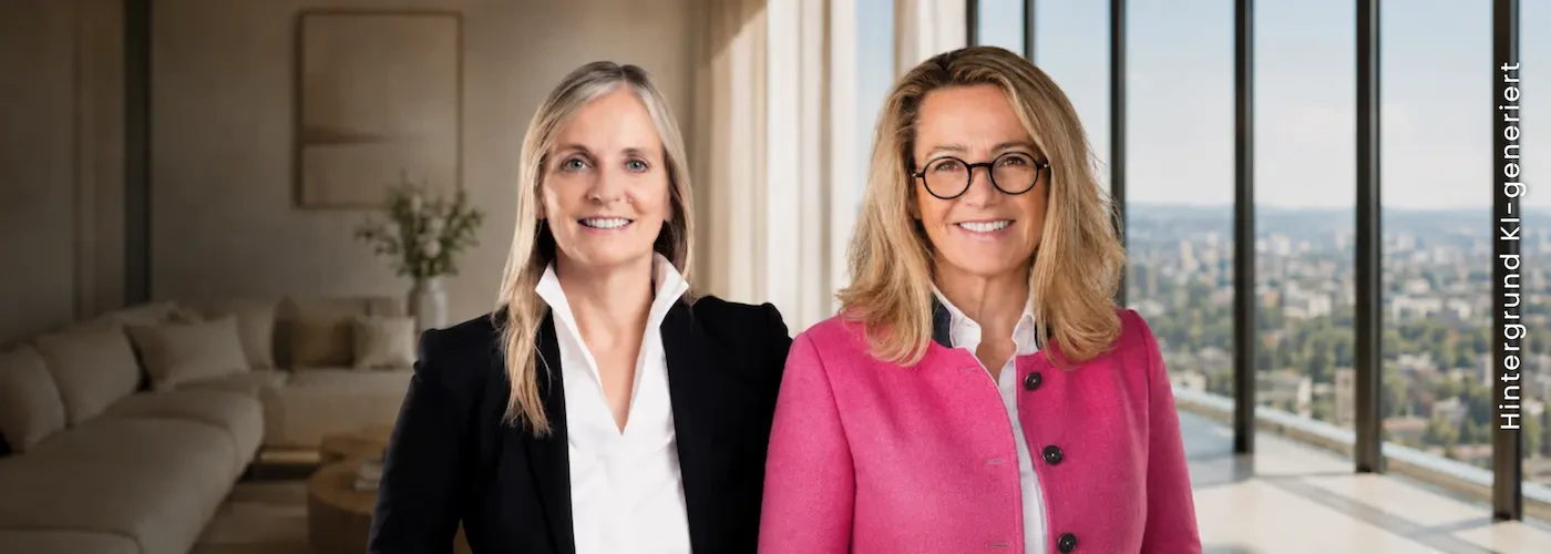Jacqueline Sauren & Petra Berger, Leitung Immobilienverkauf und Leitung Filiale Rottach-Egern bei Mr. Lodge